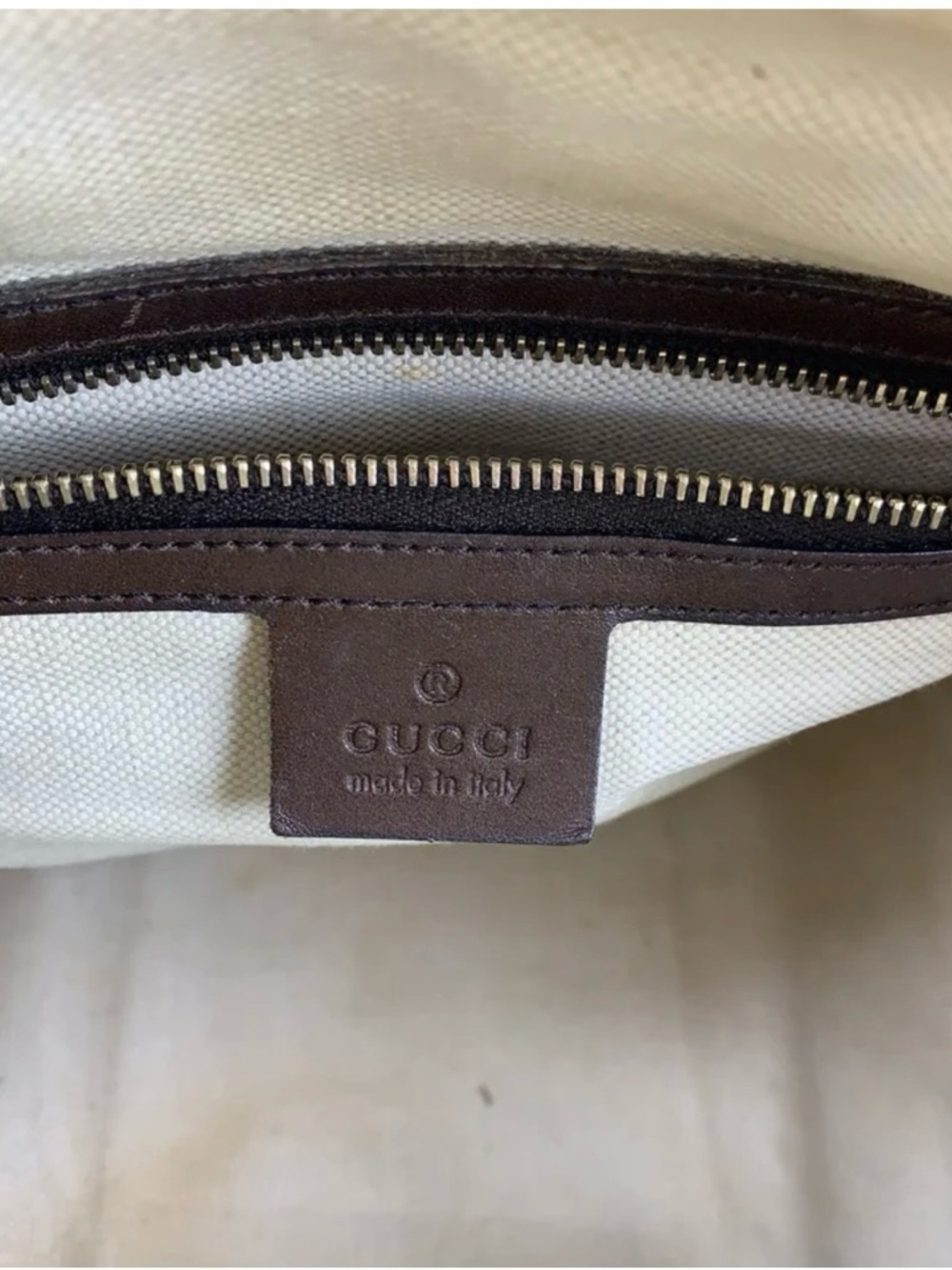 Gucci Tan GG Canvas Duffel with Green and Red Web Stripe - Picture 9 of 11